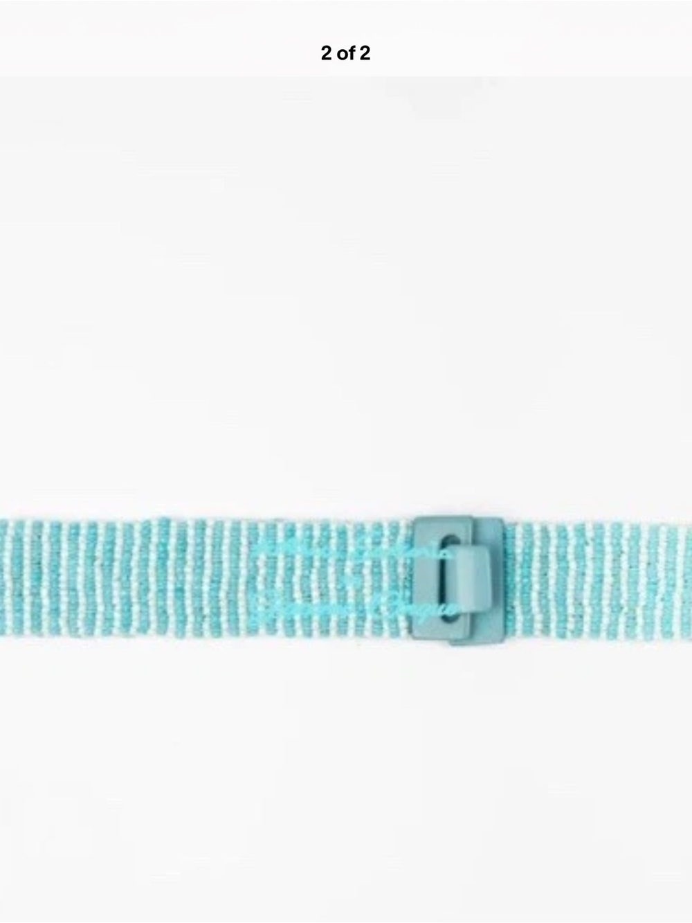 Antica Sartoria 2025 Expandable TURQUISE Belt Nwt O/S Great Fit - Picture 2 of 2